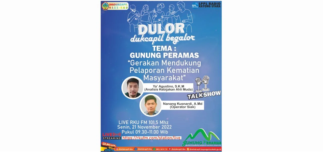Inovasi Gunung Peramas "Gerakan Mendukung Pelaporan Kematian Masyarakat"