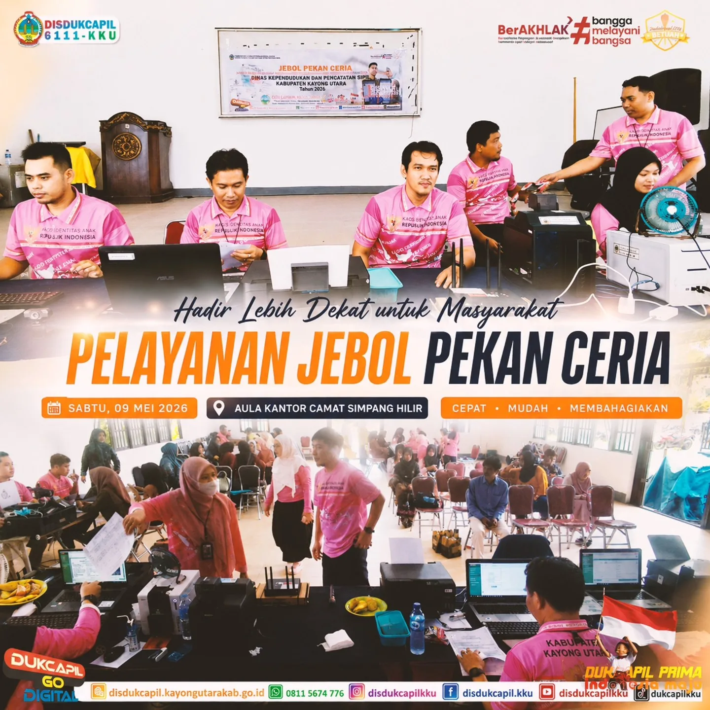Jebol Pekan Ceria di Simpang Hilir: 200 Layanan Adminduk Terselesaikan dalam Sehari
