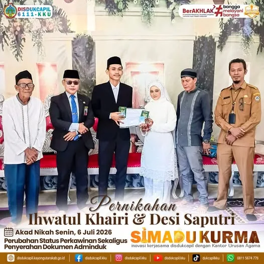 Masuk Juli, SIMADU KURMA Tetap Bergerak: Ihwatul Khairi & Desi Saputri Terima Adminduk Lengkap di Awal Bulan