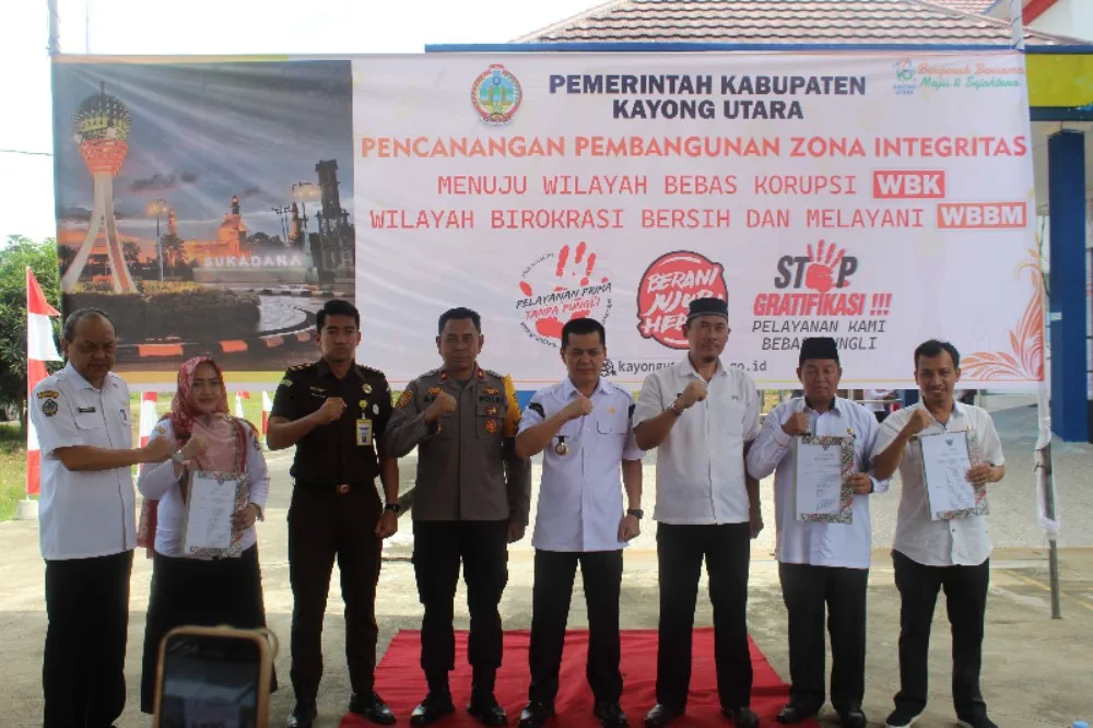 Pencanangan WBK dan WBBM, Disdukcapil KKU berkomitmen memberikan Pelayanan yang Efisien, Efektif, dan Bebas Korupsi