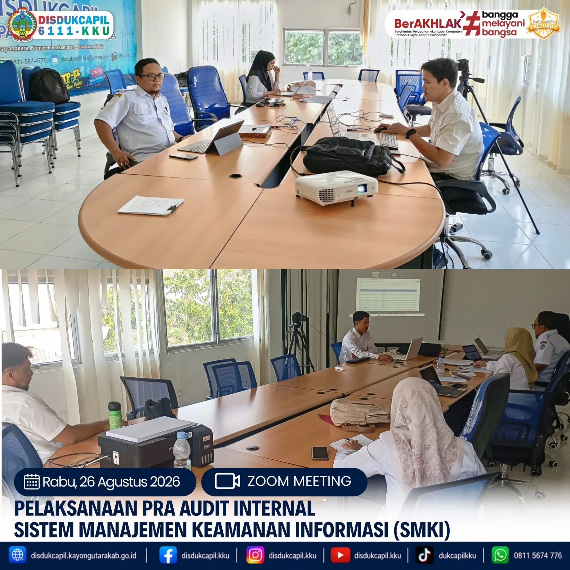 Perkuat Perlindungan Data Kependudukan, Disdukcapil Kayong Utara Laksanakan Pra-Audit Internal SMKI