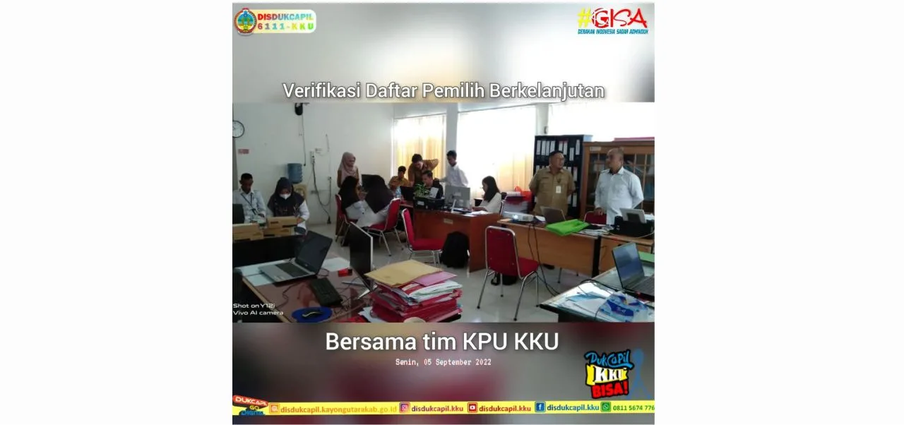 Verifikasi Daftar Pemilih Berkelanjutan bersama Tim KPU KKU