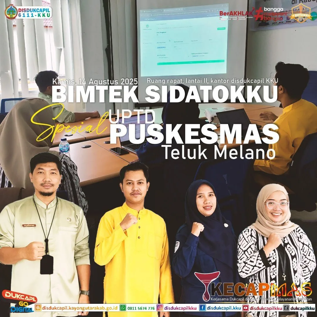Disdukcapil Kayong Utara Gelar Bimtek Aplikasi SIDATOKKU, Lanjutkan Sinergi Inovasi KECAP MAS dan BERLIAN NUSANTARA