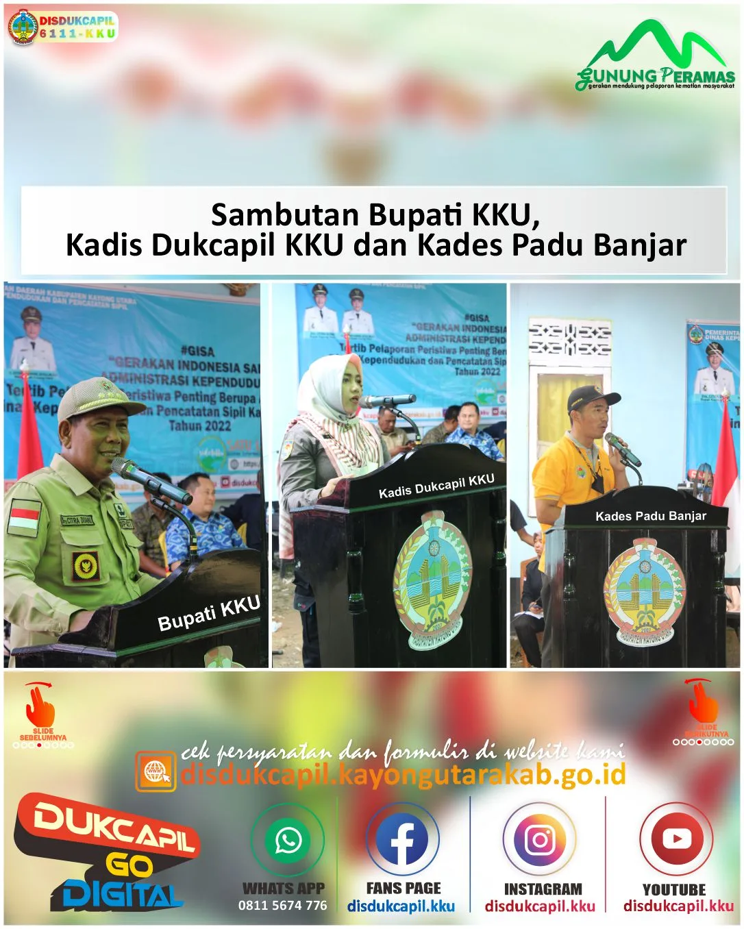 Gunung Peramas, Gerakan Mendukung Pelaporan Kematian Masyarakat