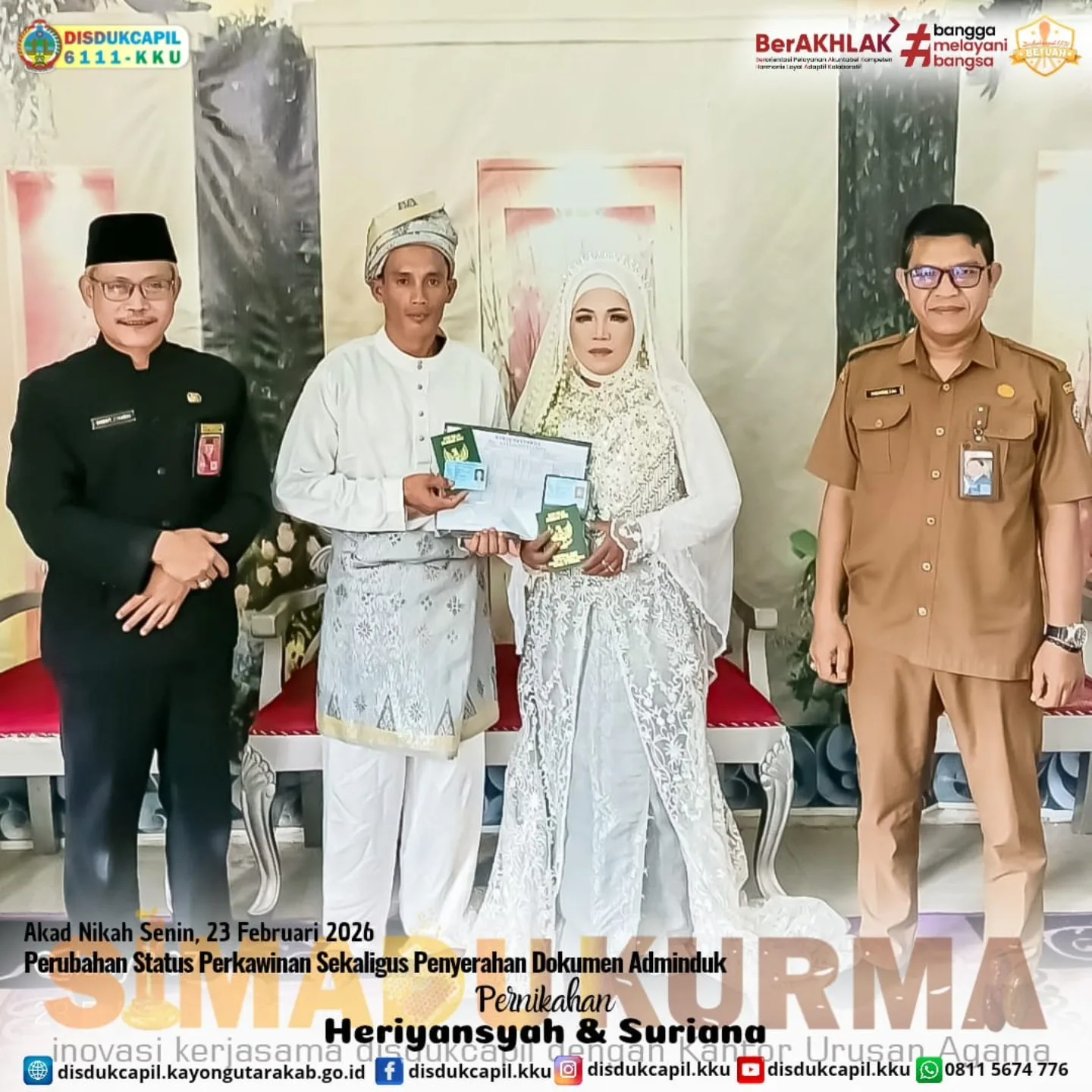 Tak Perlu Antre, Dokumen Langsung Hadir: Disdukcapil Kayong Utara Turun Tangan Perbarui Data Heriyansyah & Suriana