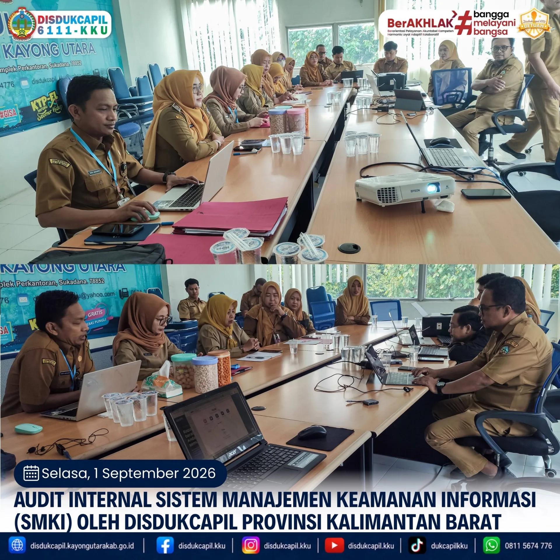 Audit Internal SMKI Dimulai, Disdukcapil Kayong Utara Perkuat Perlindungan Data Kependudukan