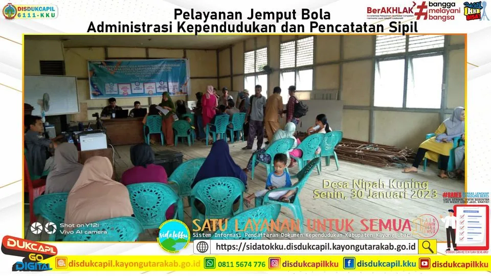 Pelayanan Jemput Bola Adminduk Desa Nipah Kuning