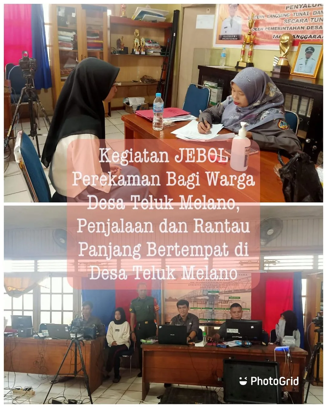 Perekaman dan cetak Mobile KTP-Elektronik atau Jebol (jemput bola) perekaman dan cetak KTP-el di desa Teluk Melano