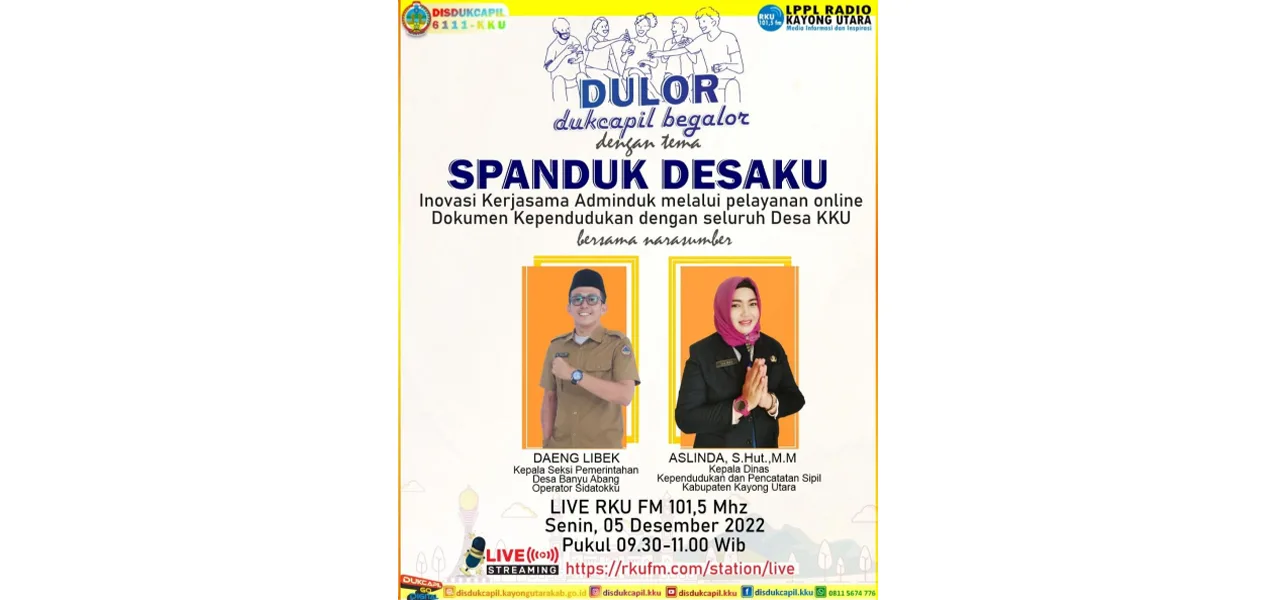 SPANDUK DESAKU "Inovasi Kerjasama Adminduk melalui Pelayanan Online Dokumen Kependudukan dengan seluruh Desa KKU"