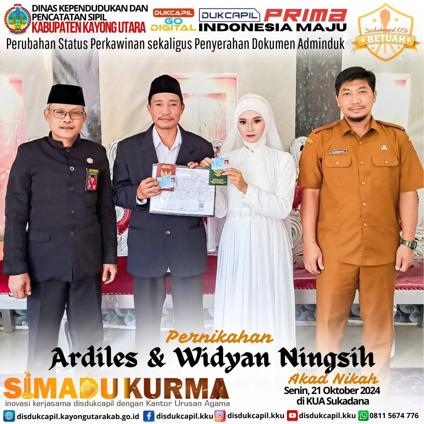 SIMADU KURMA Edisi 21 Oktober 2024