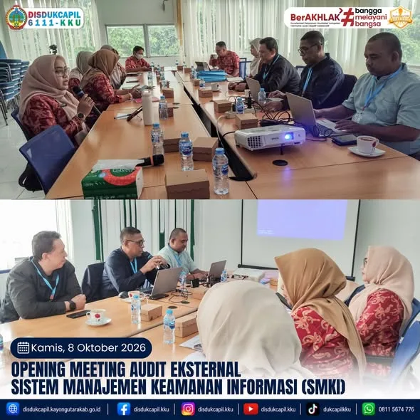 Disdukcapil Kayong Utara Jalani Opening Meeting Audit Eksternal SMKI, Perkuat Perlindungan Data Kependudukan Berstandar ISO/IEC 27001:2022