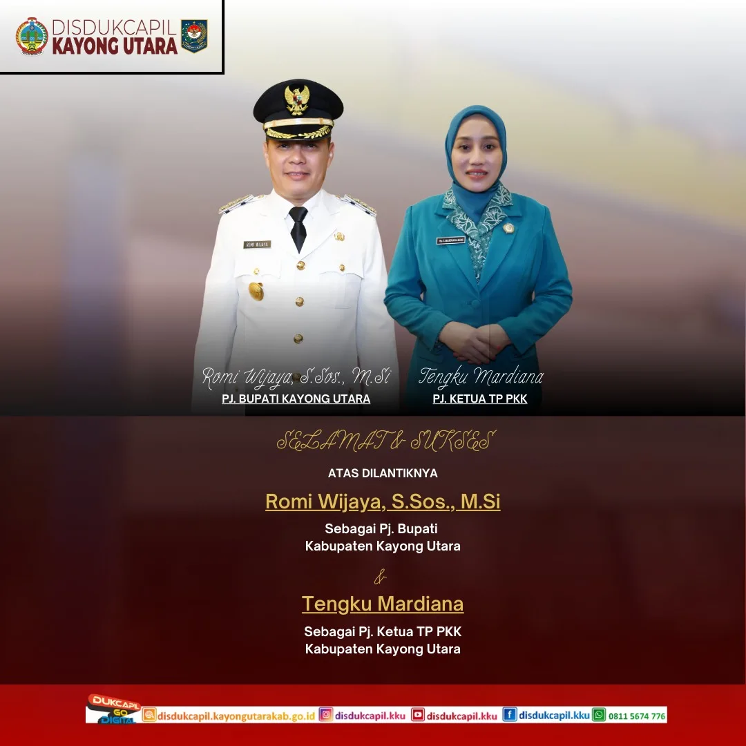 Ucapan Selamat atas Dilantiknya Pj. Bupati Kayong Utara