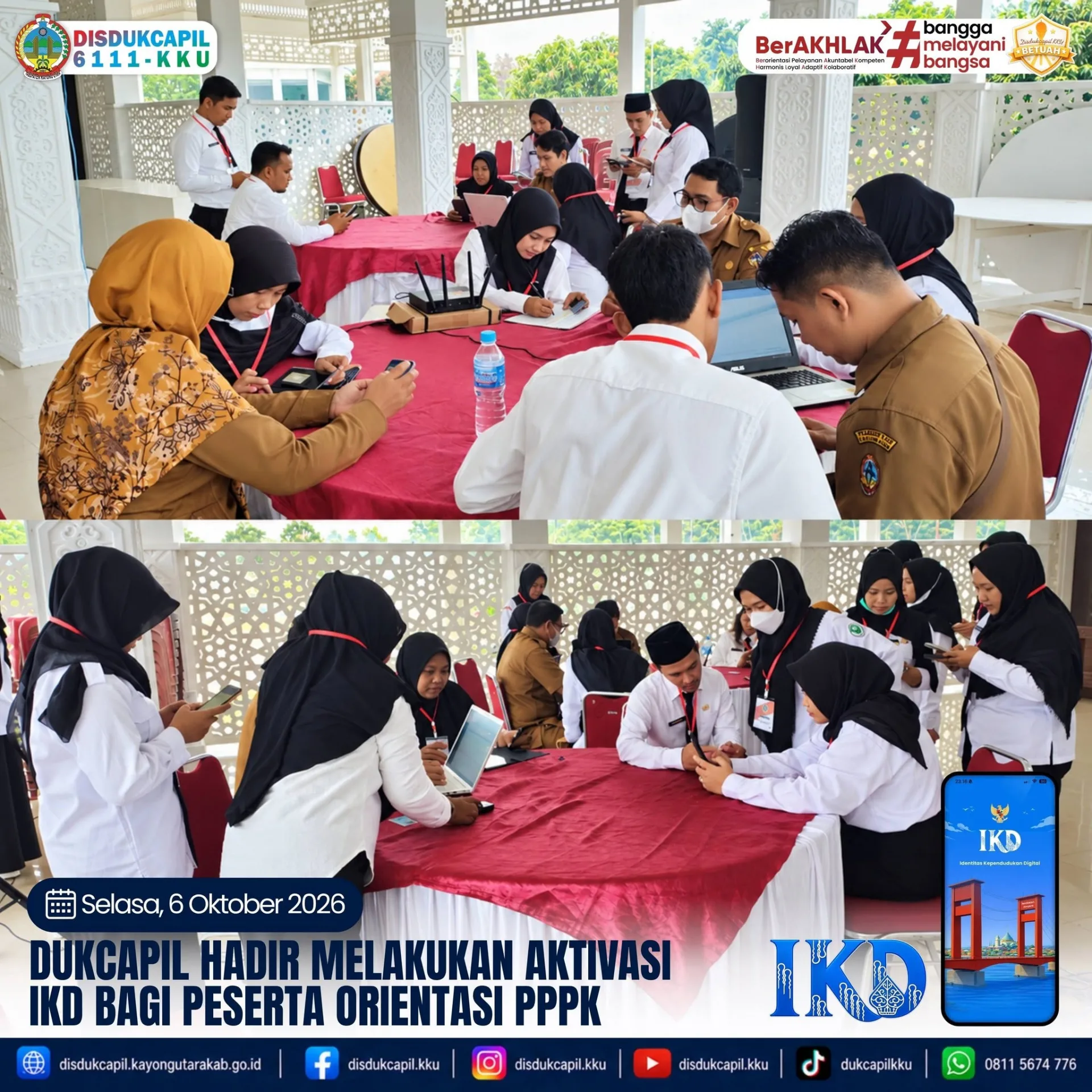 Disdukcapil Kayong Utara Fasilitasi Aktivasi IKD bagi Peserta Orientasi PPPK, Dorong Pelayanan Administrasi Kependudukan Digital
