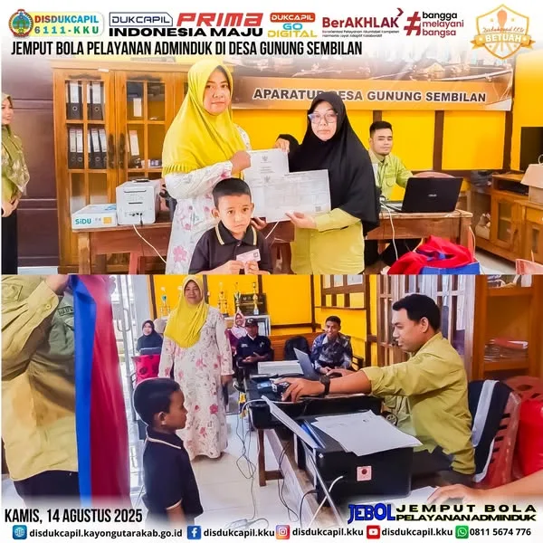 Disdukcapil Kayong Utara Laksanakan Jemput Bola di Desa Gunung Sembilan, Permudah Warga Urus Dokumen Kependudukan