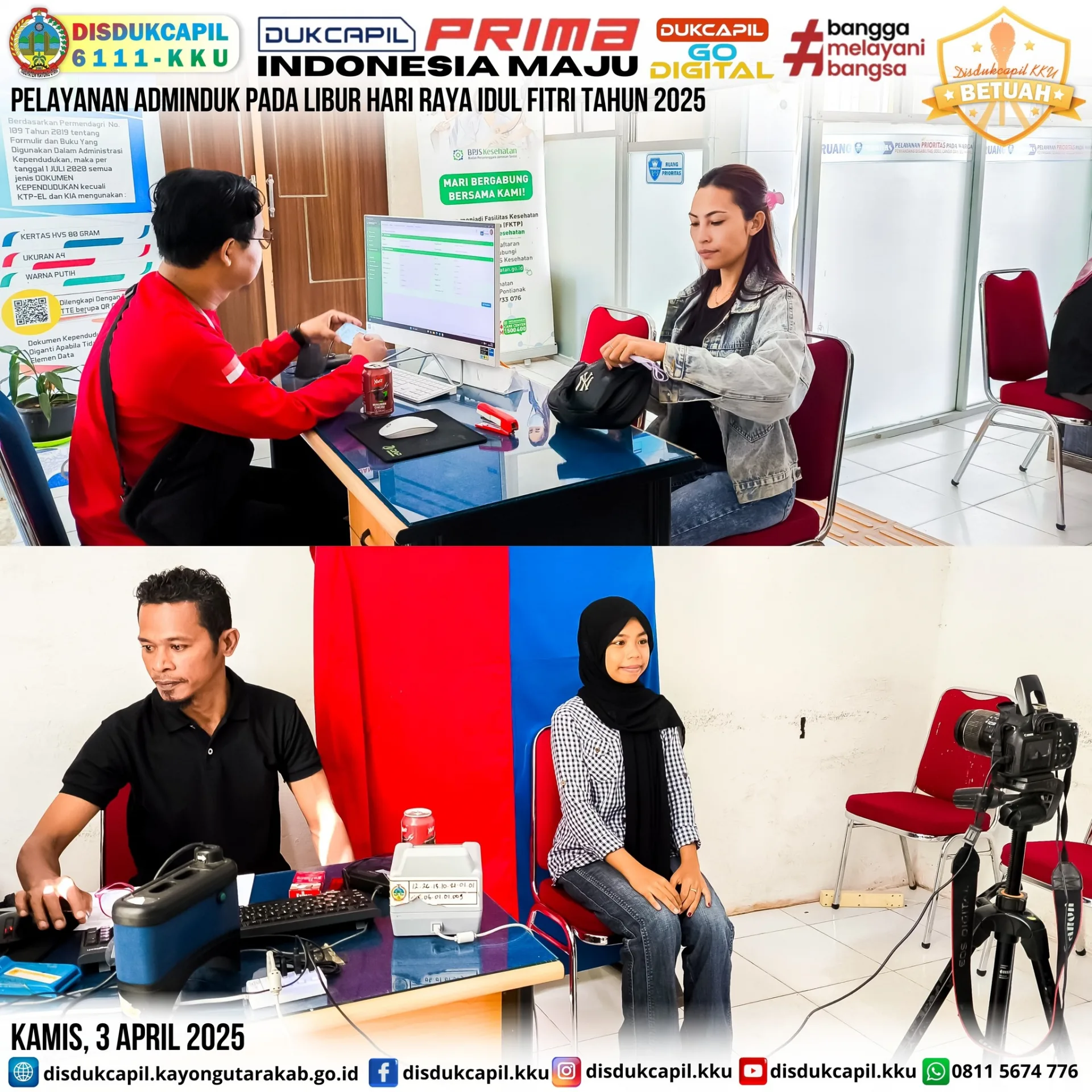Pelayanan Prima menyambut Idul Fitri 1446 H edisi 3 April 2025