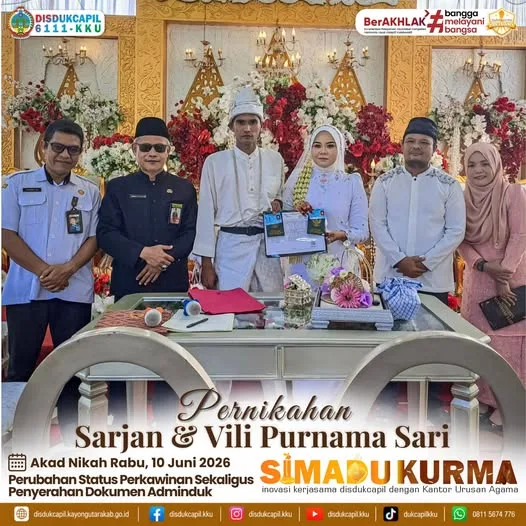 Rabu Penuh Berkah: SIMADU KURMA Antarkan Dokumen Adminduk Langsung ke Tangan Sarjan & Vili Purnama Sari