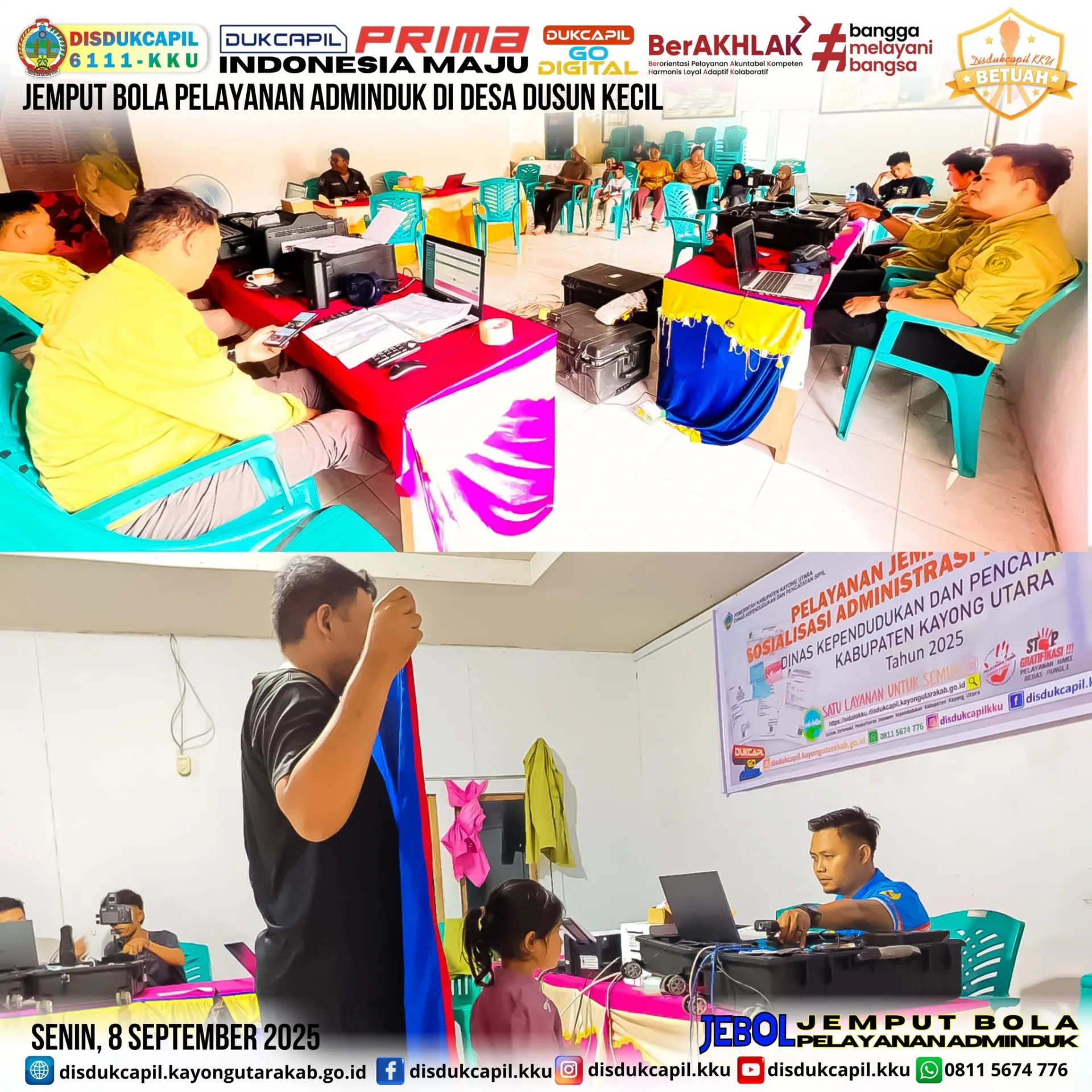 JEBOL Adminduk Hadir di Desa Dusun Kecil, Pulau Maya