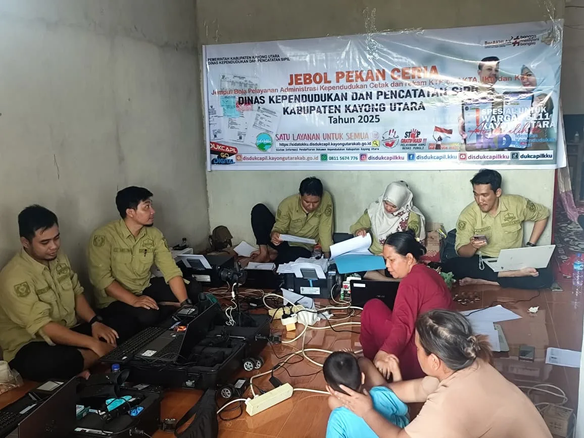 Disdukcapil Kayong Utara Gelar "Jebol Pekan Ceria" di Desa Matan Jaya
