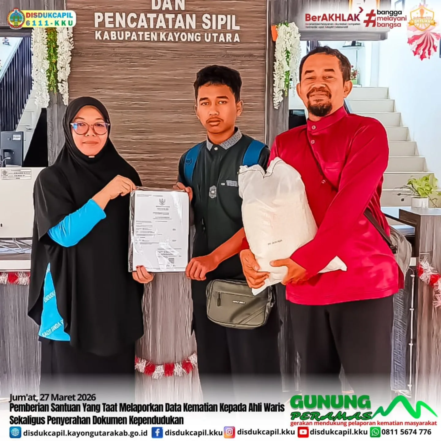 GUNUNG PERAMAS dan SIDATOKKU, Dukcapil Kayong Utara Perkuat Pelaporan Kematian Berbasis Digital