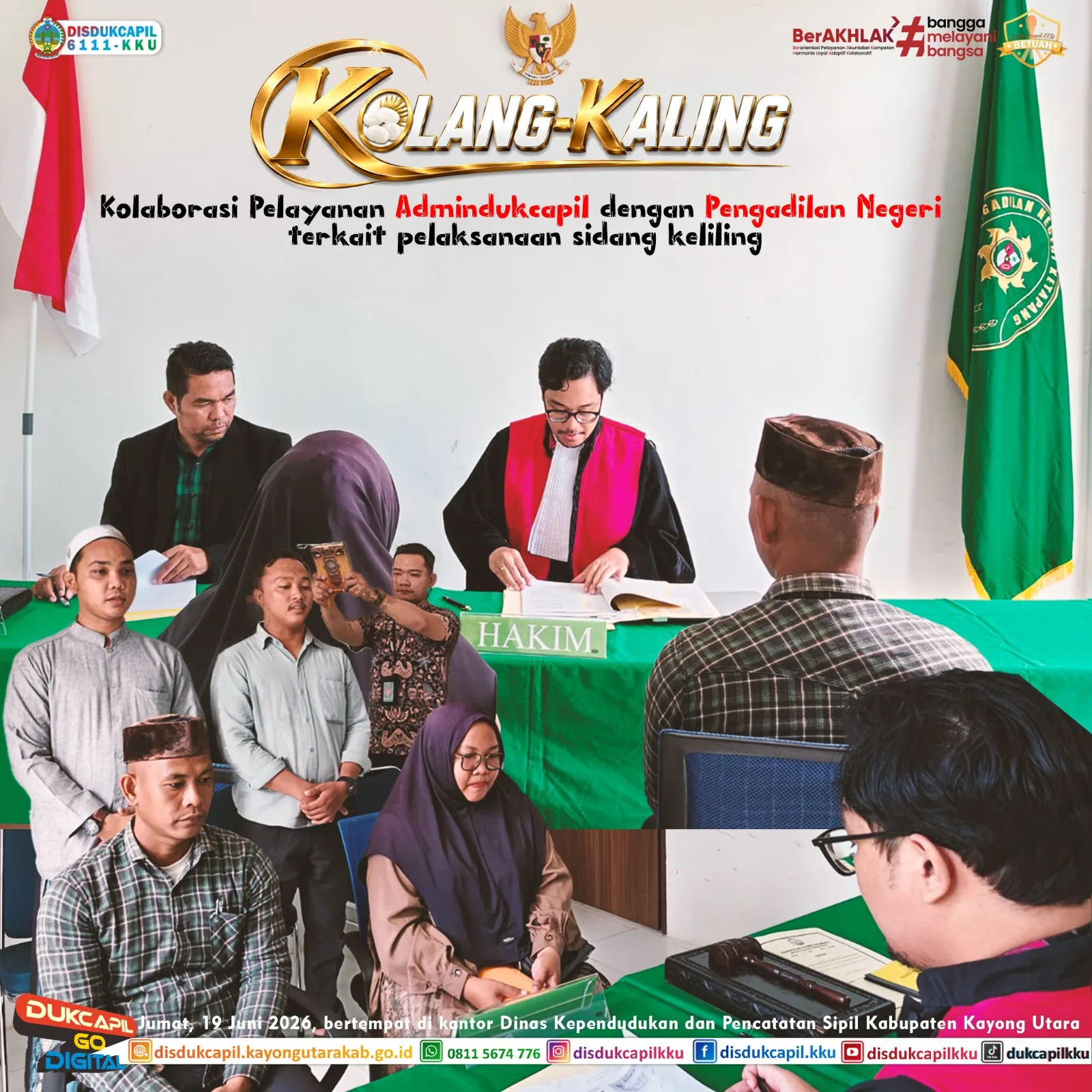 KOLANG-KALING: Saat Pengadilan dan Disdukcapil Bersatu, Akses Keadilan Kini Lebih Dekat untuk Warga Kayong Utara