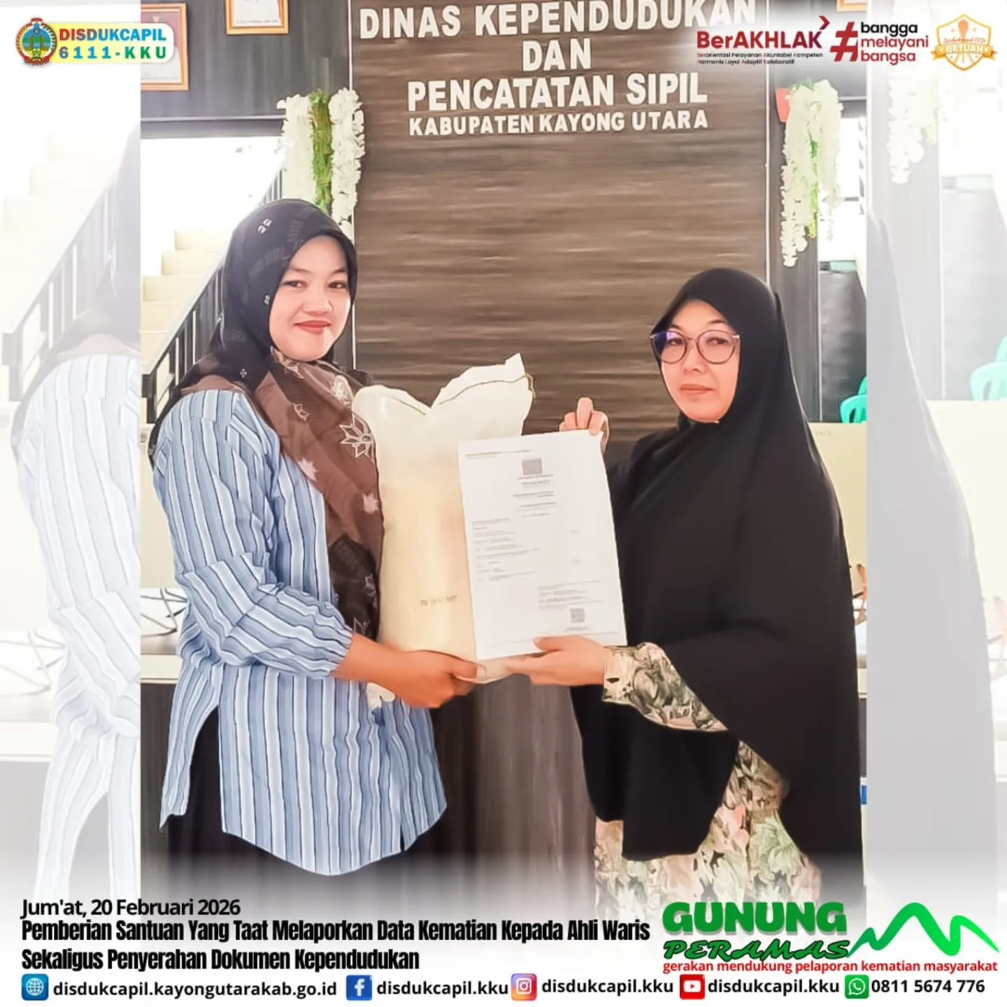 Menguatkan Keluarga di Masa Duka, GUNUNG PERAMAS Hadir untuk Ahli Waris