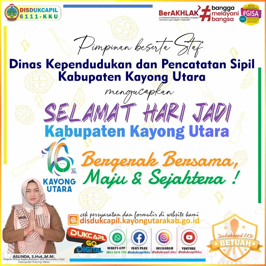 Selamat Hari Jadi Kabupaten Kayong Utara ke-16