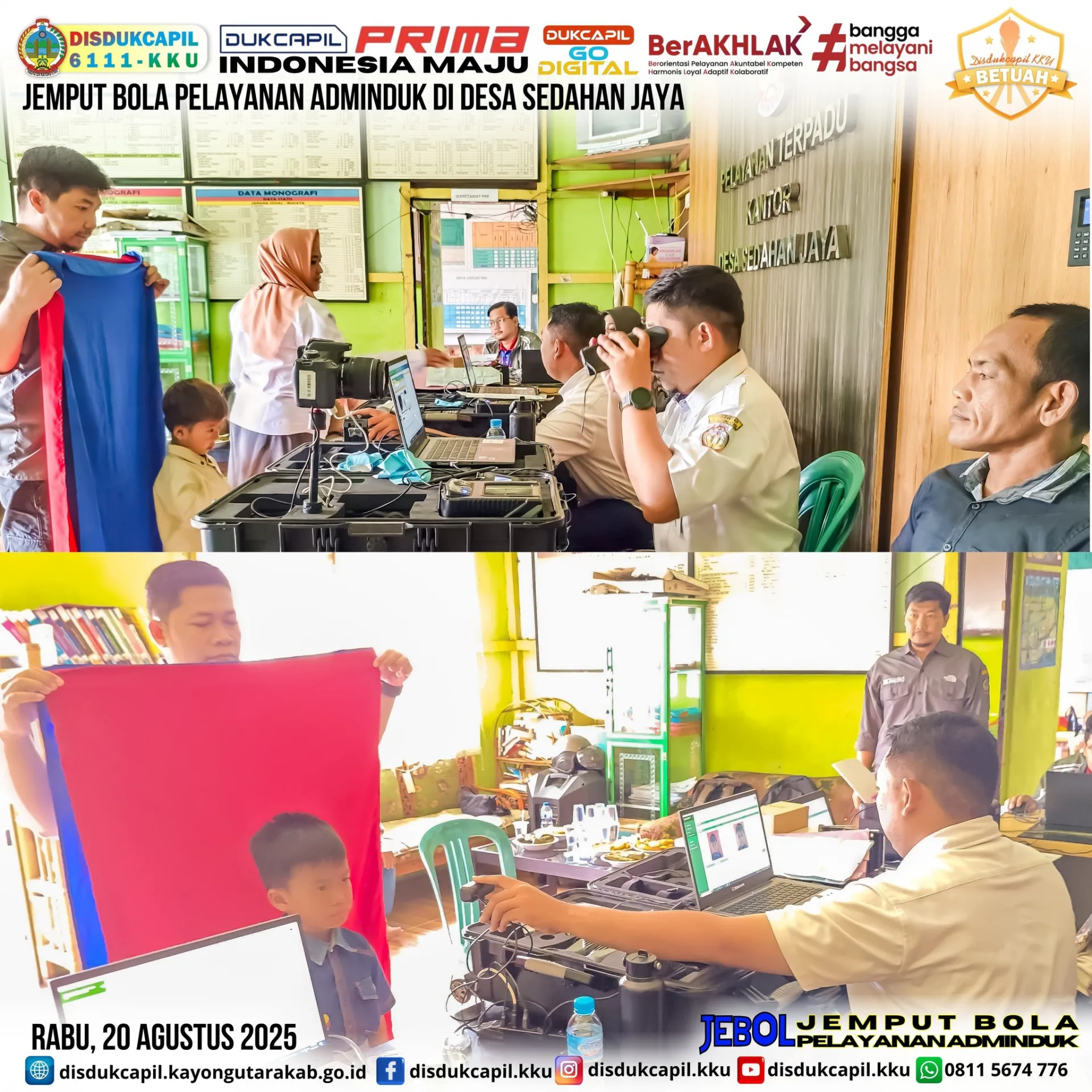 Disdukcapil Kayong Utara Gelar Jemput Bola Pelayanan Adminduk di Desa Sedahan Jaya