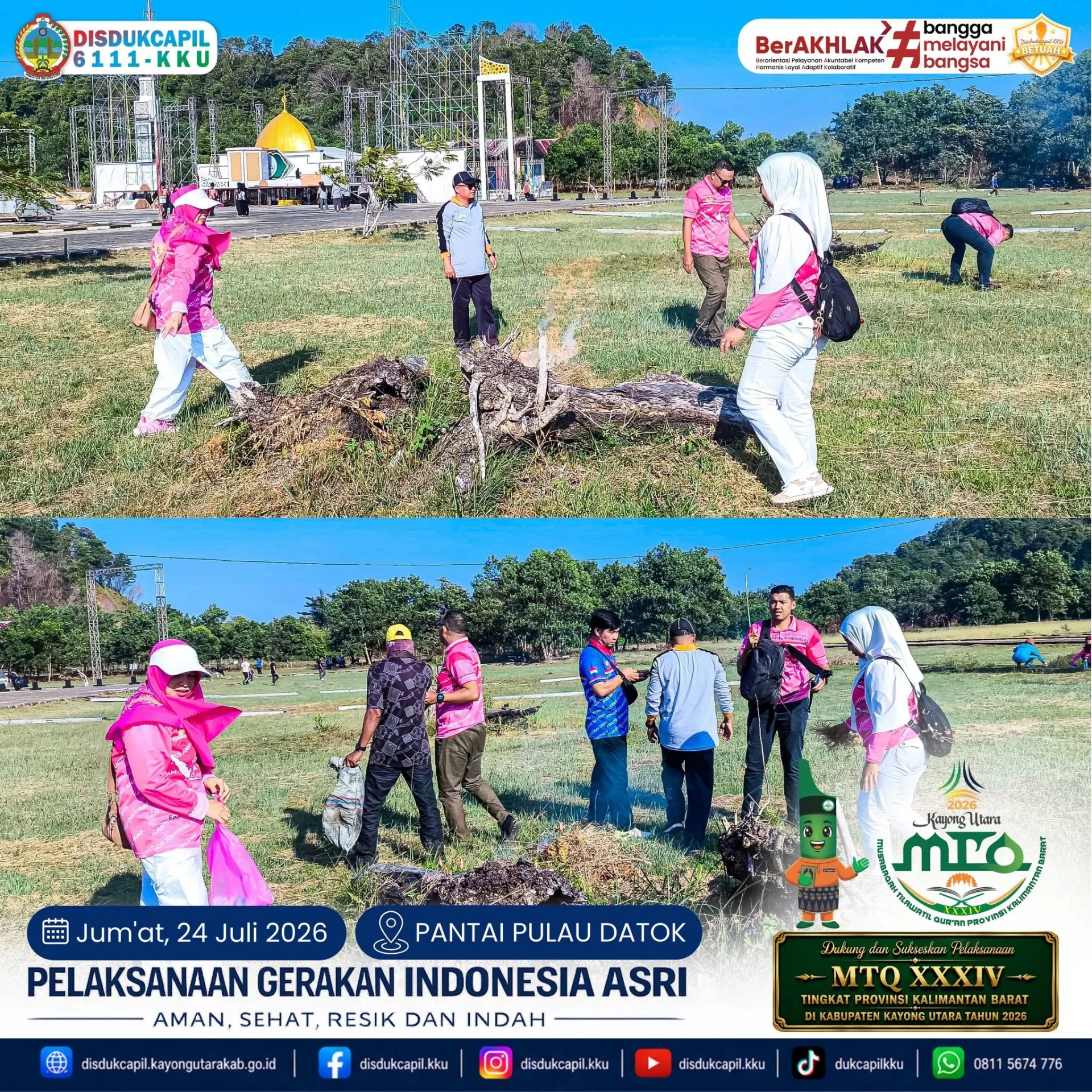 Kembali ke Pantai Pulau Datok, Dinas Dukcapil Kayong Utara Buktikan Gerakan ASRI Bukan Sekadar Kunjungan Sekali