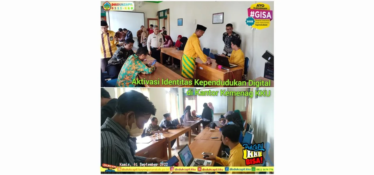 Aktivasi Identitas Kependudukan Digital di Kantor Kementerian Agama Kabupaten Kayong Utara