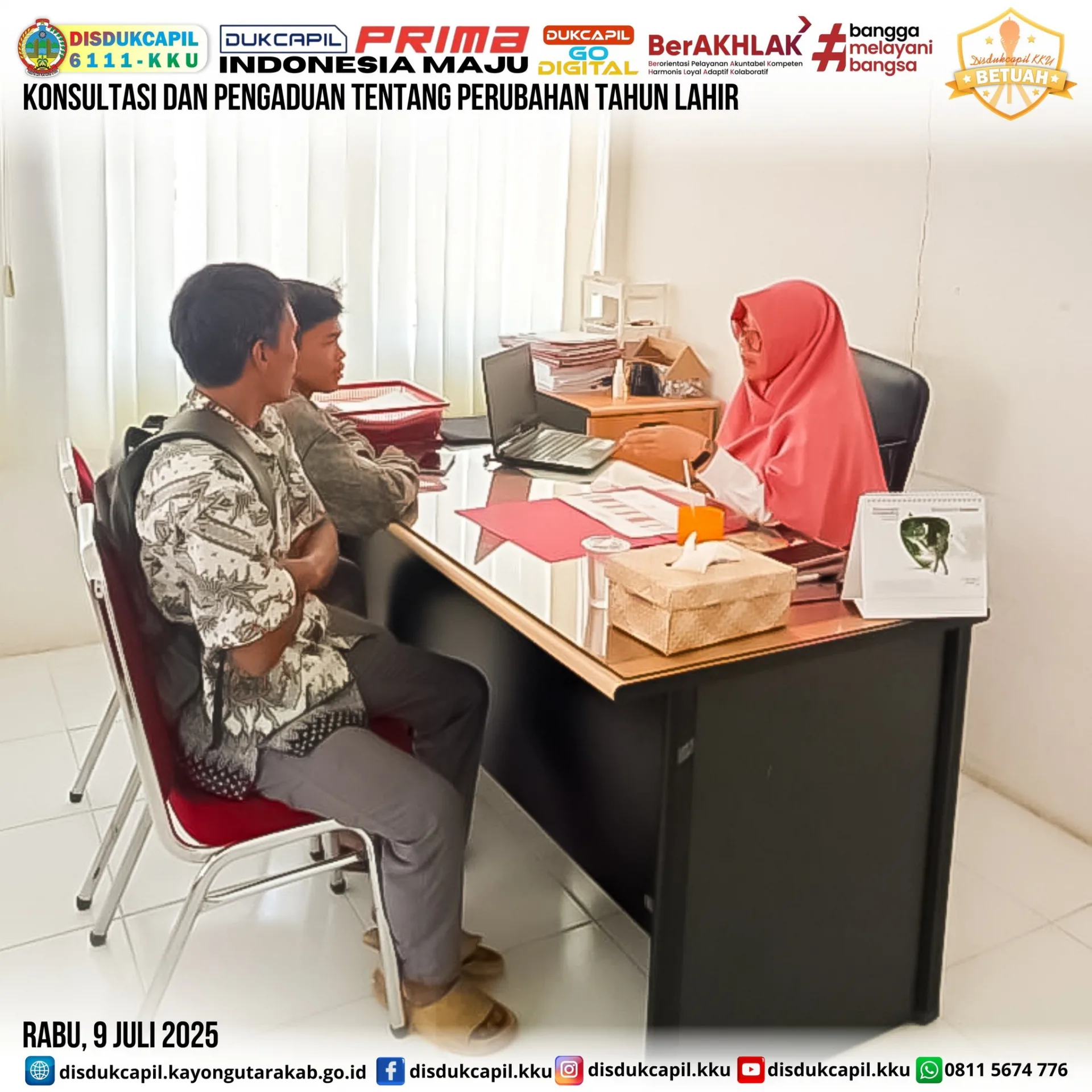 Konsultasi dan Pengaduan Masyarakat Terkait Perubahan Tahun Lahir