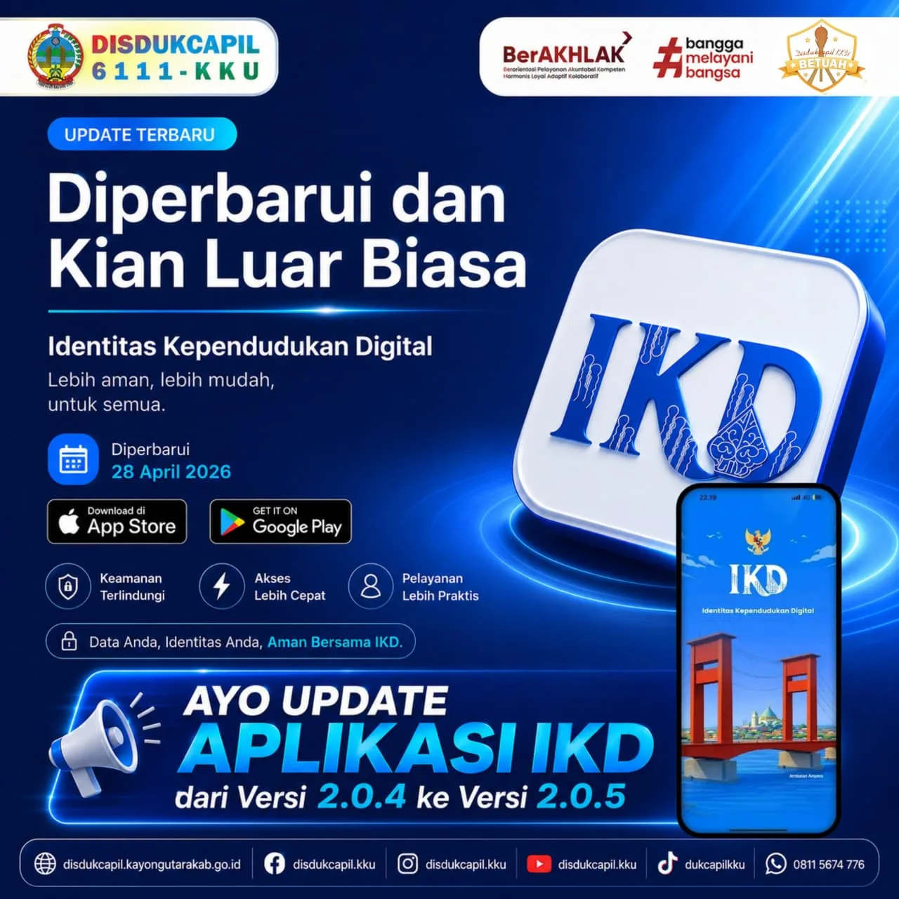 Aplikasi IKD Resmi Diperbarui ke Versi 2.0.5, Lebih Mudah Digunakan dan Lebih Aman untuk Data Kependudukan Anda