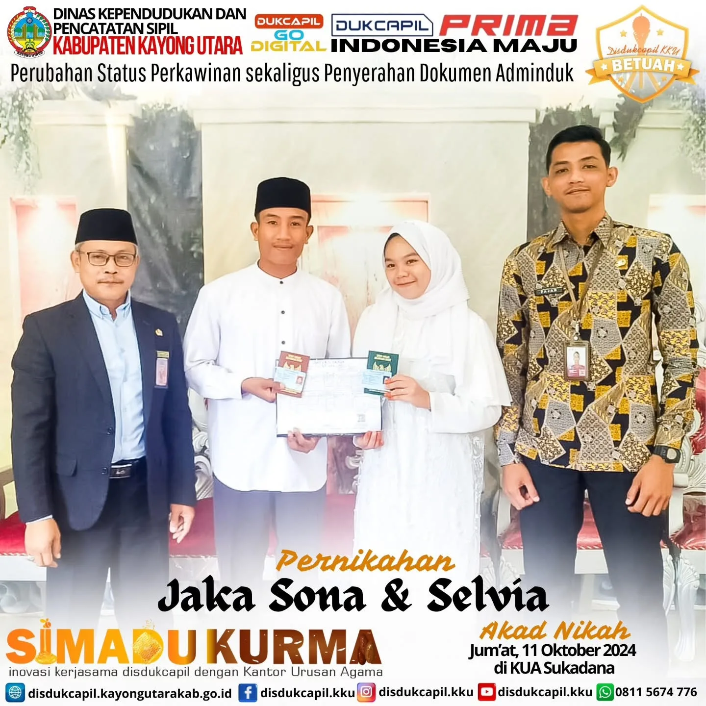 SIMADU KURMA Edisi 11 Oktober 2024