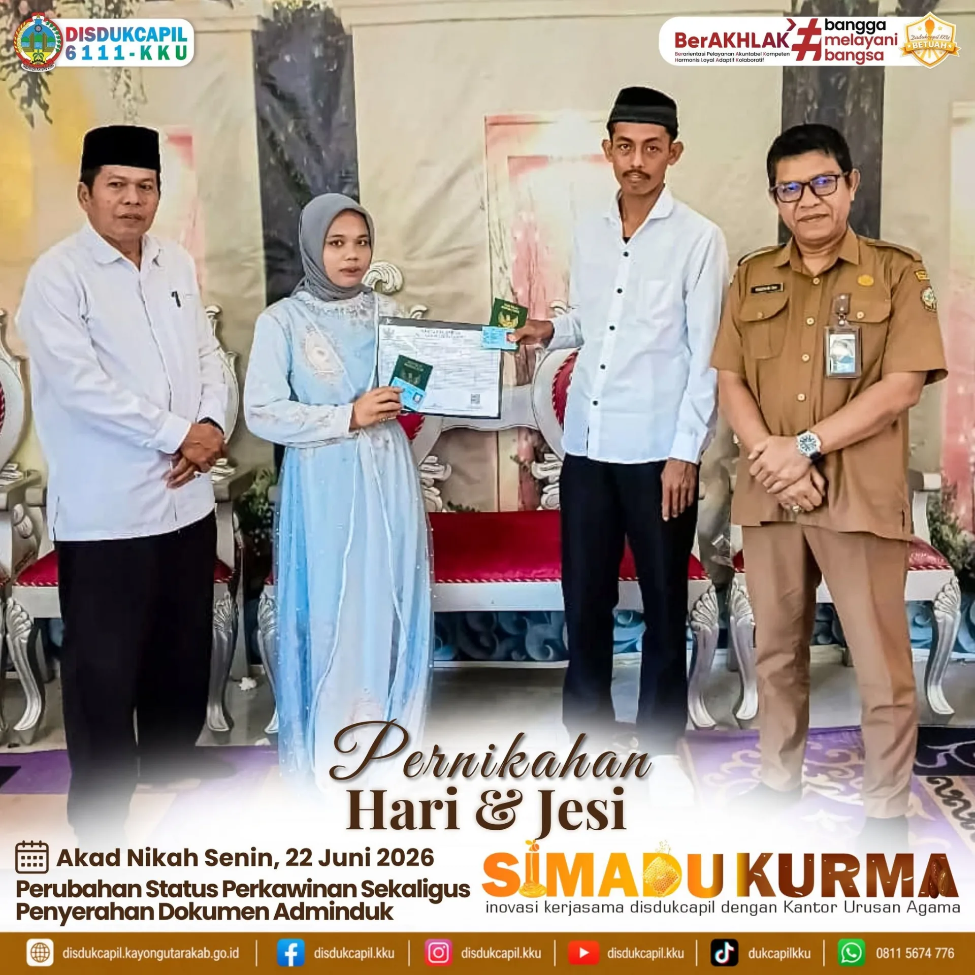 Dua Pasangan, Satu Senin Penuh Manfaat: SIMADU KURMA Lanjut Layani Hari & Jesi Setelah Mohtar Maji & Sukinem