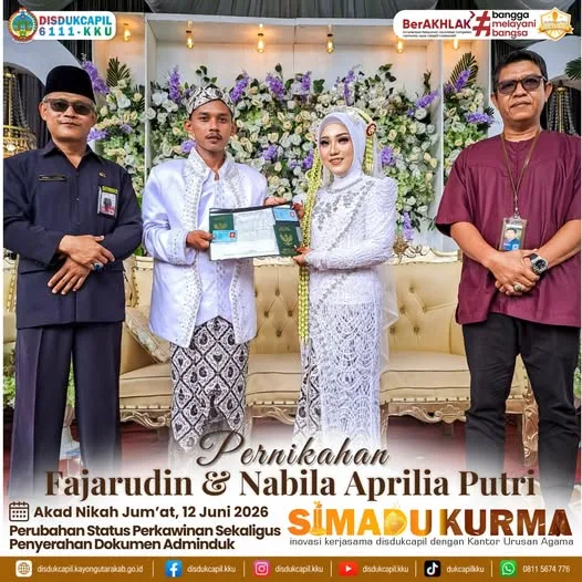 SIMADU KURMA Jemput Adminduk Fajarudin & Nabila Aprilia, Urusan Kependudukan Tuntas Sebelum Rumah Tangga Dimulai