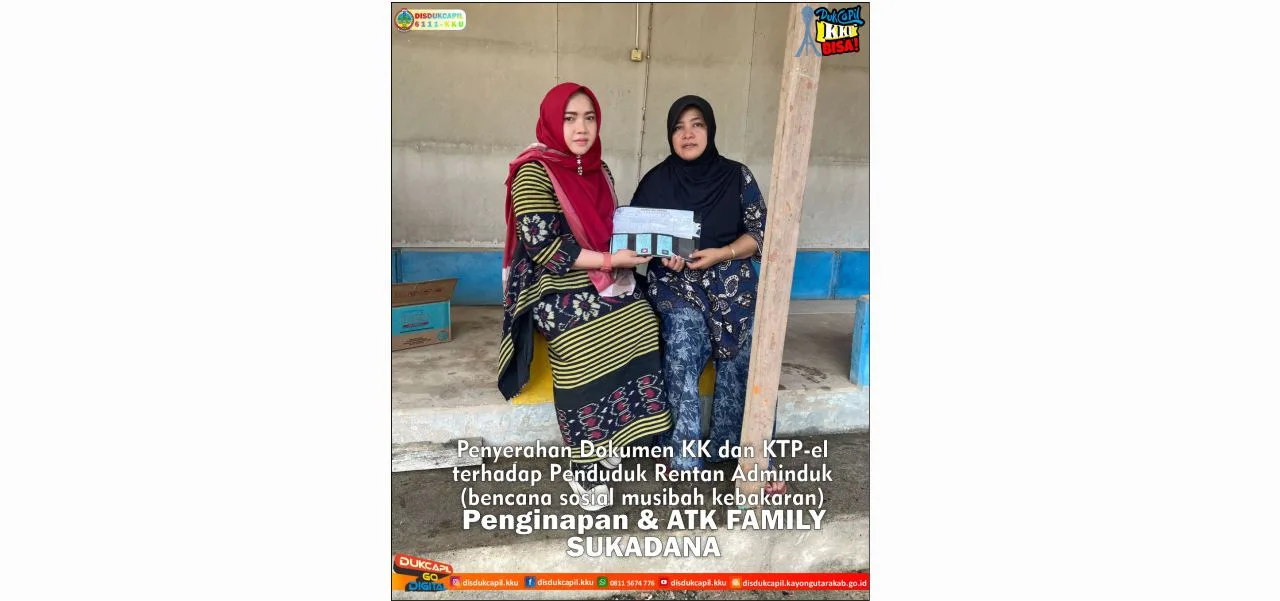 Penyerahan Dokumen Kependudukan kepada Penduduk Rentan Adminduk