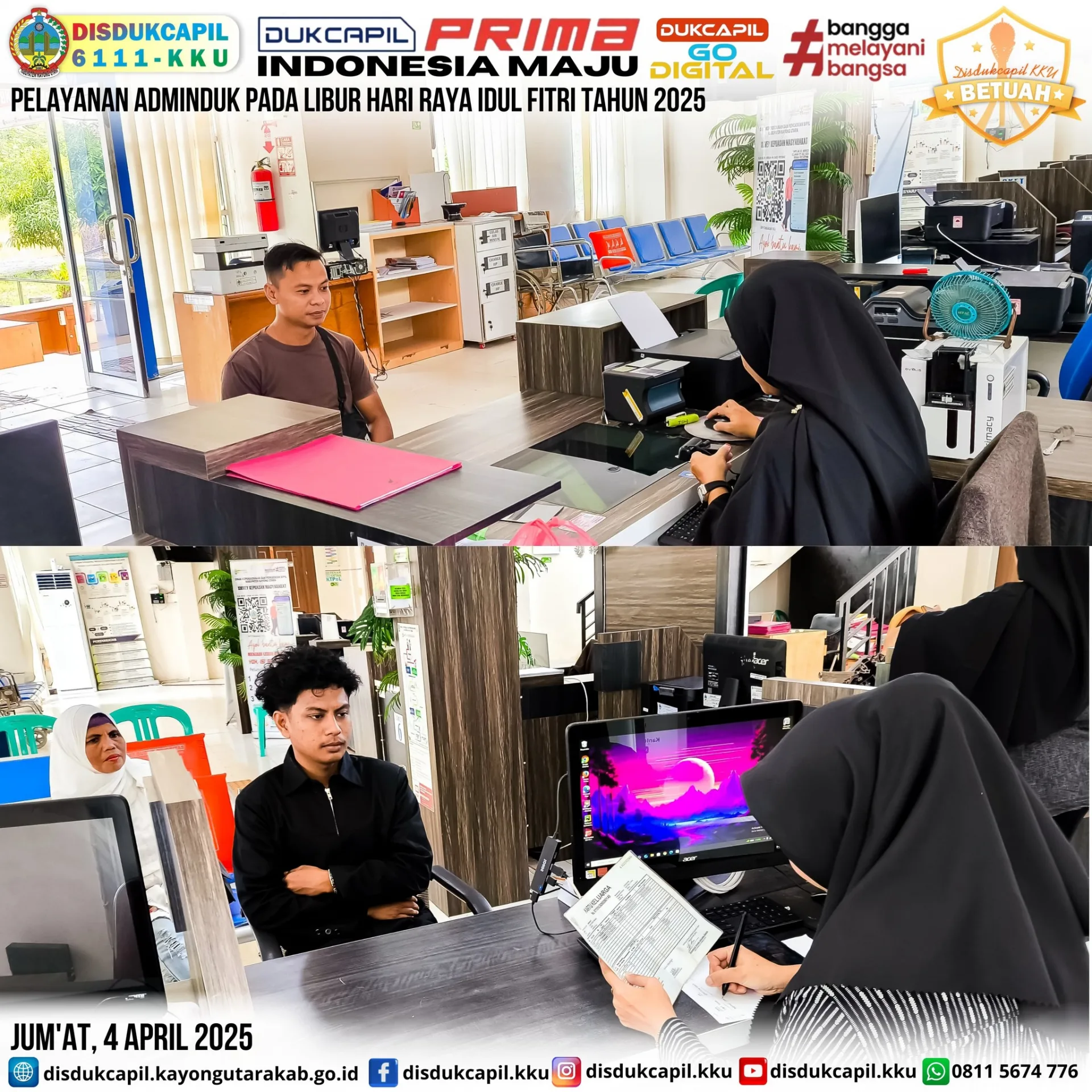 Pelayanan Prima menyambut Idul Fitri 1446 H edisi 4 April 2025