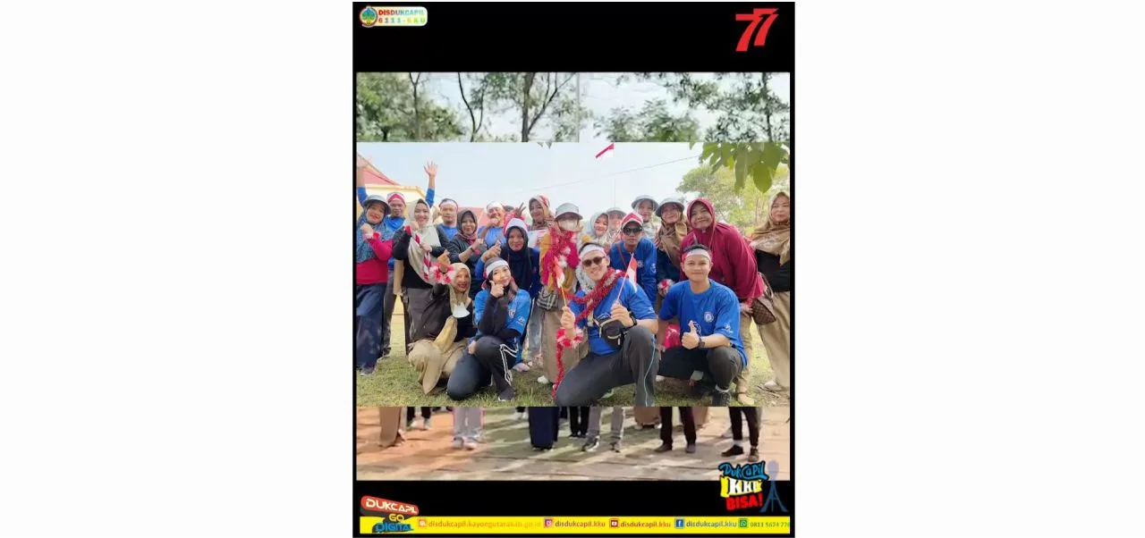 Dinas Dukcapil Kab. Kayong Utara ikut memeriahkan Hut Kemerdekaan RI ke-77