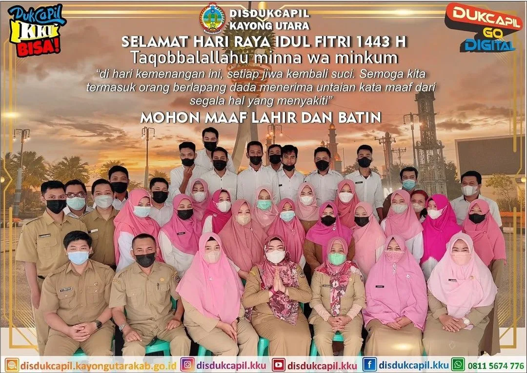 Selamat Hari Raya Idul Fitri, 1 Syawal 1443 Hijriyah