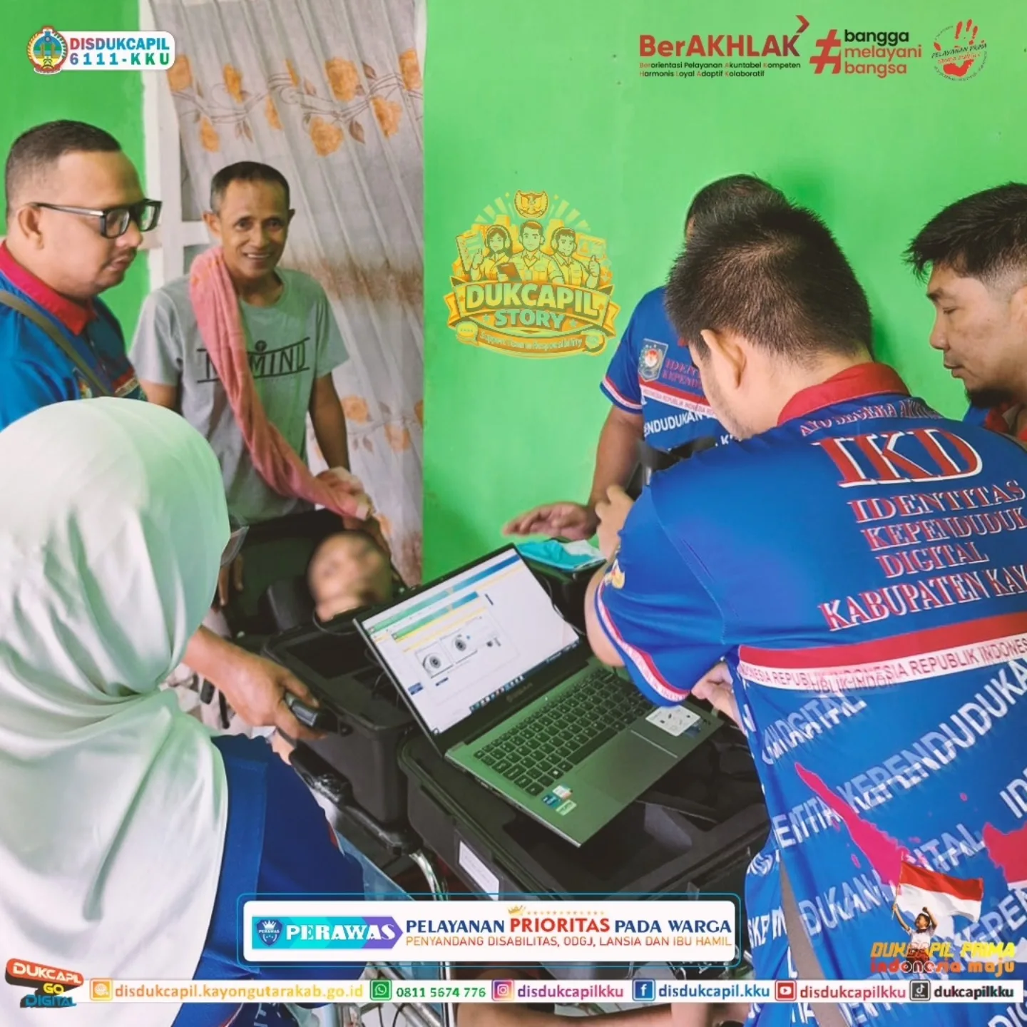 Dukcapil Kayong Utara Hadirkan Layanan DUKCAPIL STORY dan PERAWAS di Desa Sutera dan Pangkalan Buton untuk Pelayanan Administrasi Kependudukan yang Inklusif
