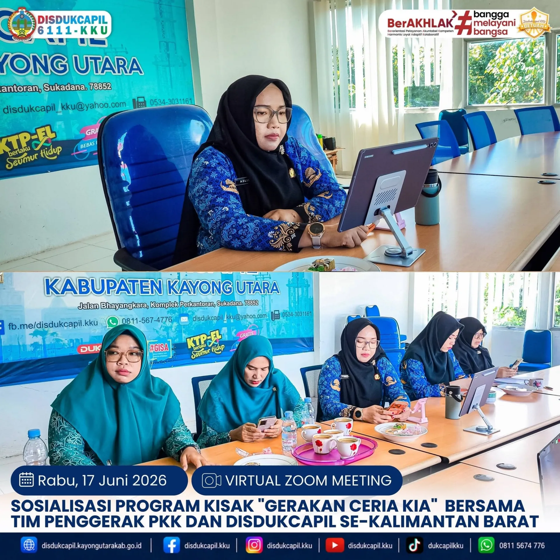 Gerakan CERIA KIA Hadir di Kayong Utara: Disdukcapil dan PKK Bersatu Pastikan Setiap Anak Punya Identitas Resmi